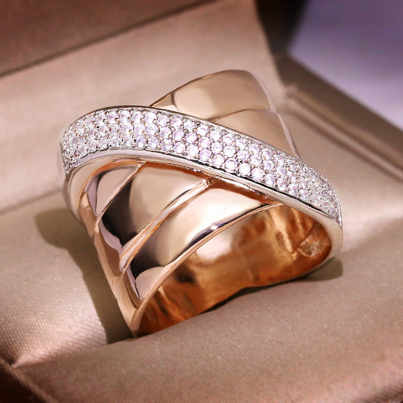 Dinorah Two-Tone Gold-Plated Ring