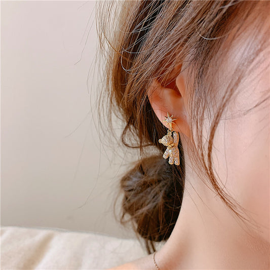 Bear Hug Drop Earrings