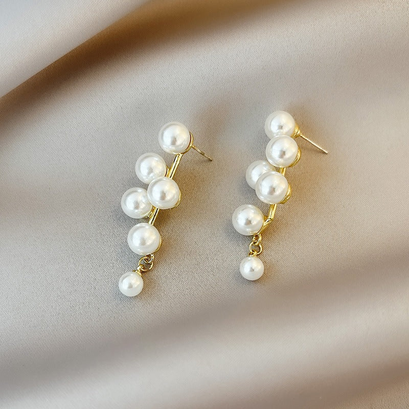 Leia Pearl Tassel Earrings