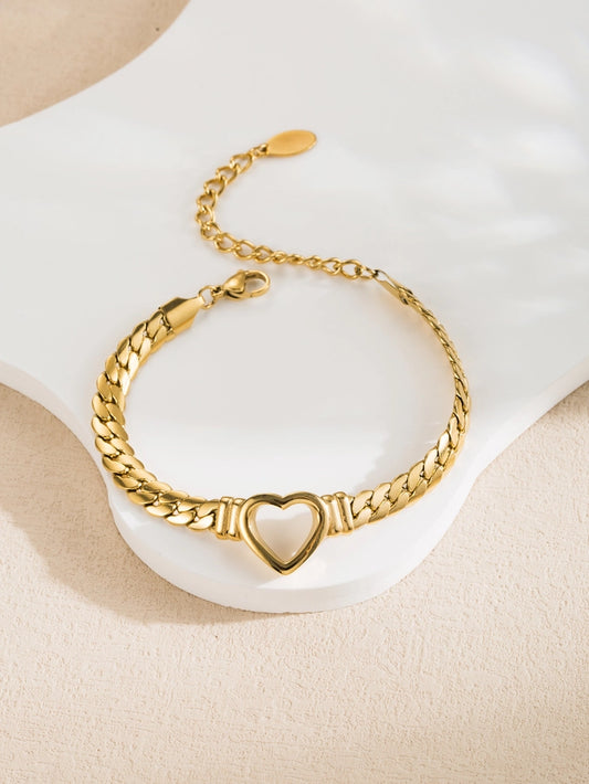 Hollow Heart Bracelet