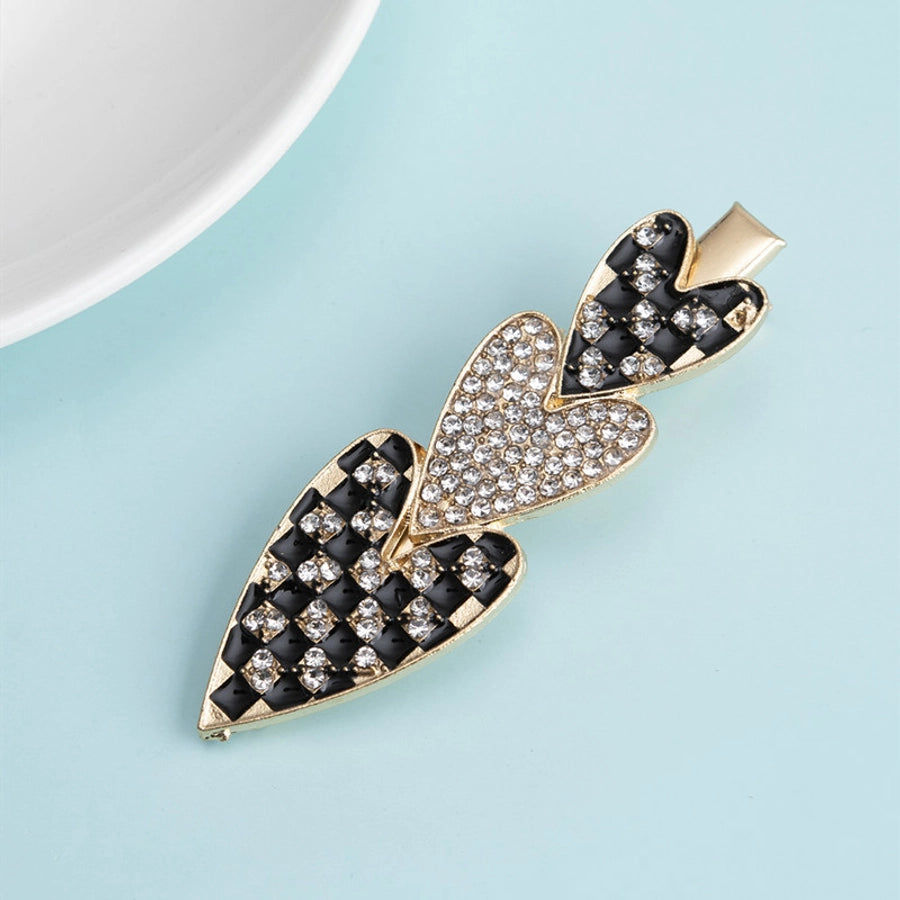 Lattice Rhinestone Hair Clips