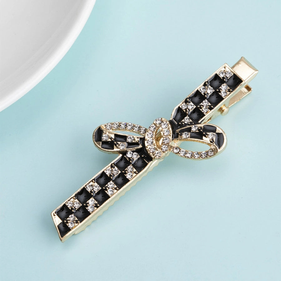 Lattice Rhinestone Hair Clips