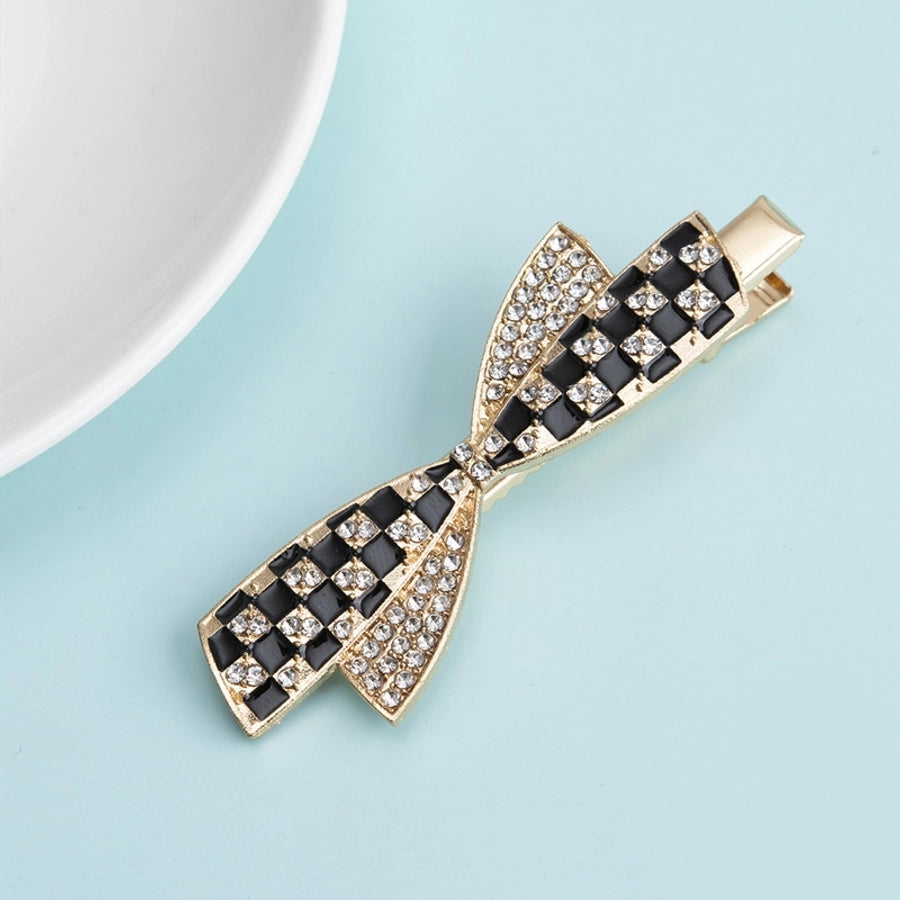 Lattice Rhinestone Hair Clips