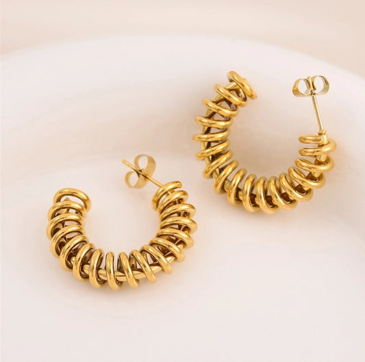 Spiral Hoop Earrings