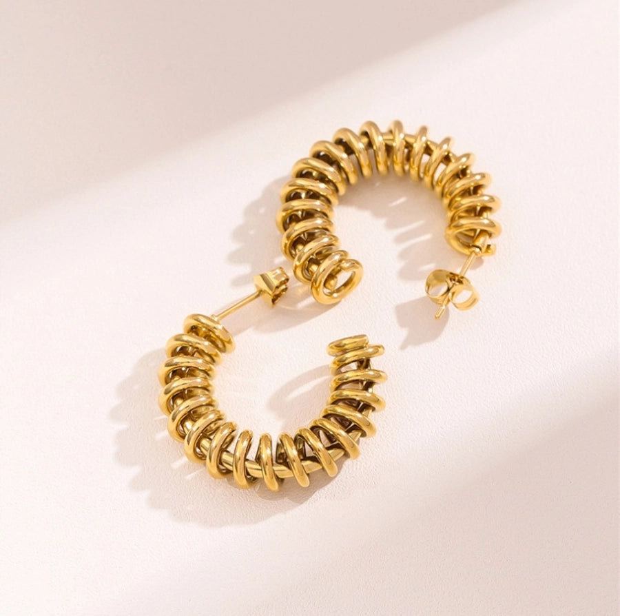 Spiral Hoop Earrings